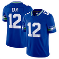 Yuxns S.Seahawks #12 12th Fan Player Royal Vapor F.U.S.E. Limited Stitched Jerseys