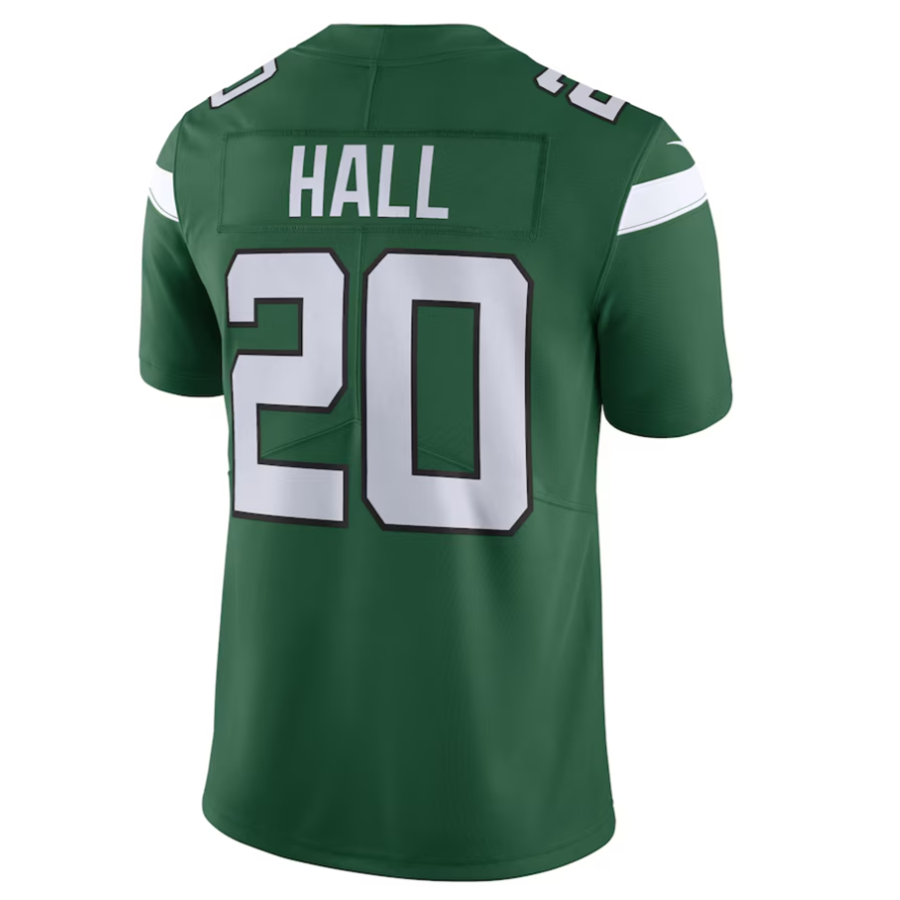 Yuxns NY.Jets #20 Breece Hall Player Gotham Green Vapor Untouchable Limited Stitched Jerseys
