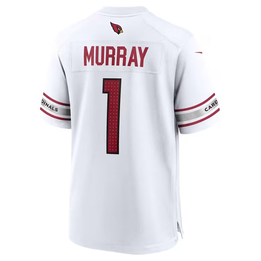 Yuxns A.Cardinals #1 Kyler Murray Player White Road Game Stitched Jerseys