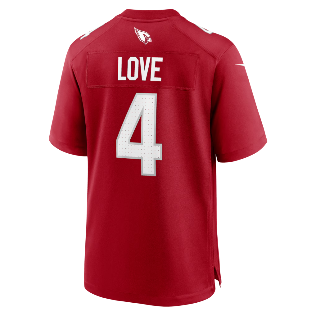 Yuxns A.Cardinals #4 Jeremiyah Love Cardinal 2026 Draft First Round Pick No. 3 Team Game Stitched Jerseys