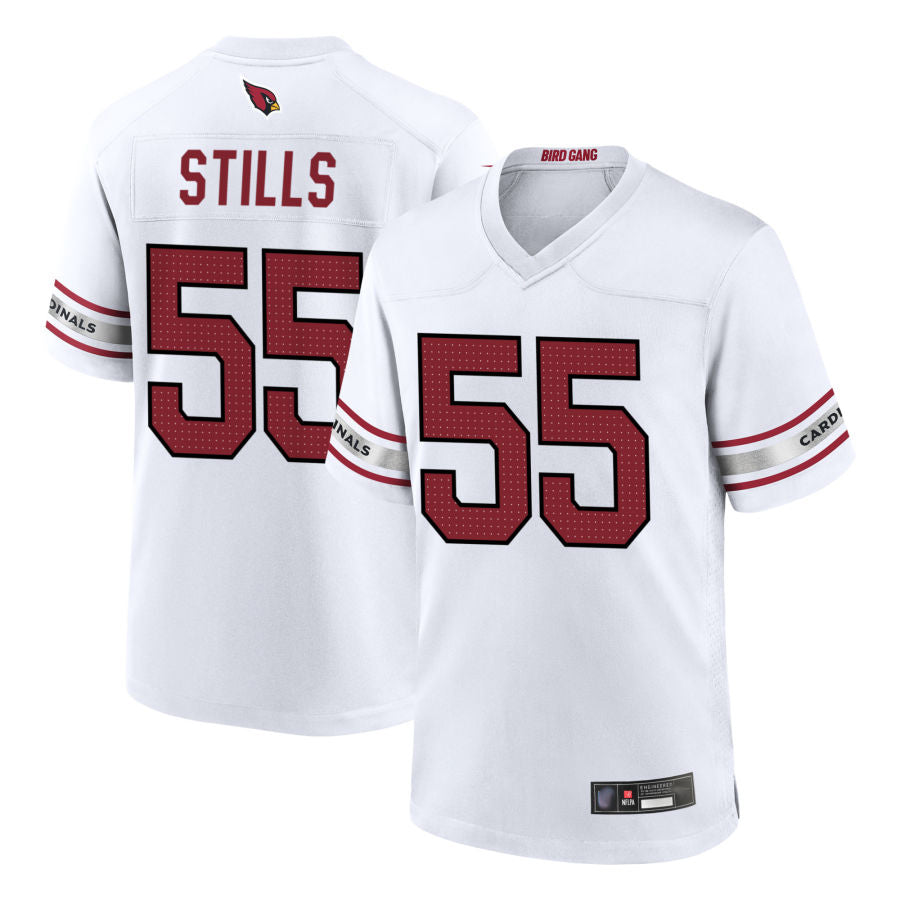 Yuxns A.Cardinals #55 Dante Stills Player White Home Game Stitched Jerseys