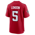 Yuxns A.Cardinals #5 Drake London Red Game Stitched Jerseys