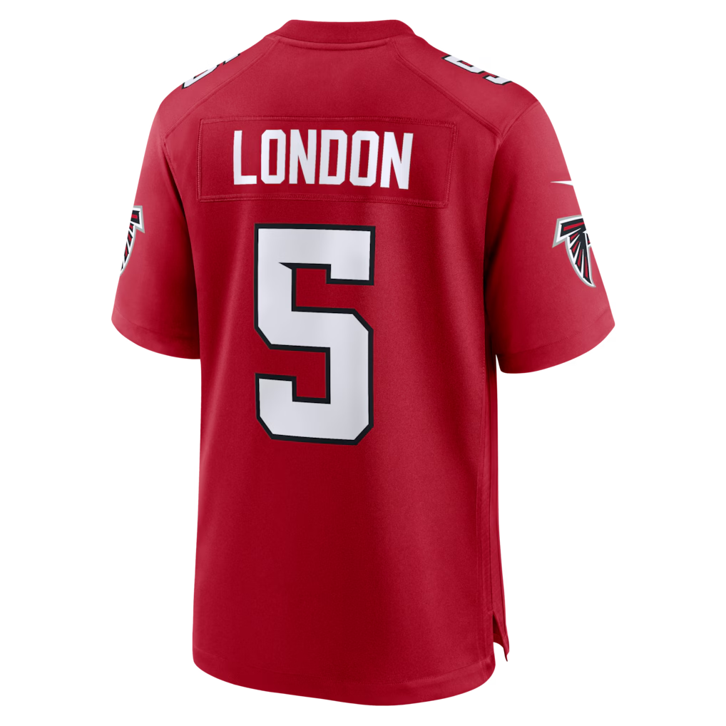 Yuxns A.Cardinals #5 Drake London Red Game Stitched Jerseys