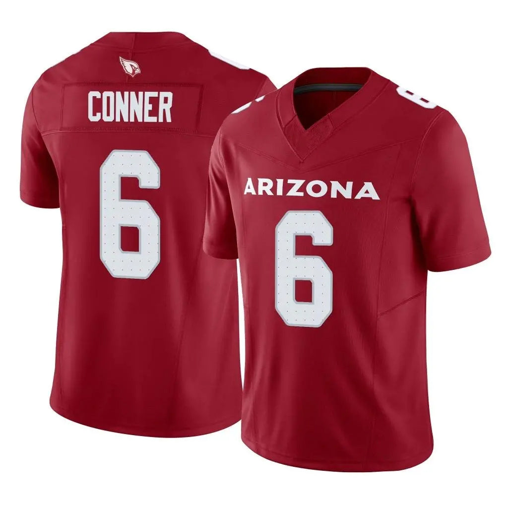 Yuxns A.Cardinals #6 James Conner Player Cardinal Vapor F.U.S.E. Limited Home Game Stitched Jerseys