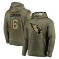 Yuxns A.Cardinals #6 James Conner Player Olive Salute to Service Limited Hoodie Stitched Jerseys