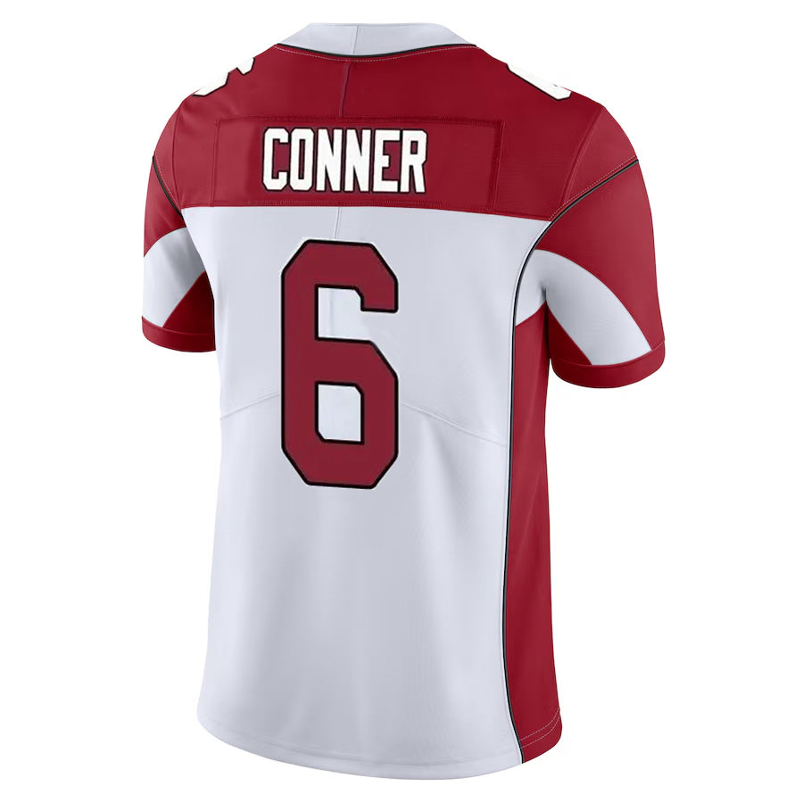 Yuxns A.Cardinals #6 James Conner Player White Vapor Limited Home Game Stitched Jerseys