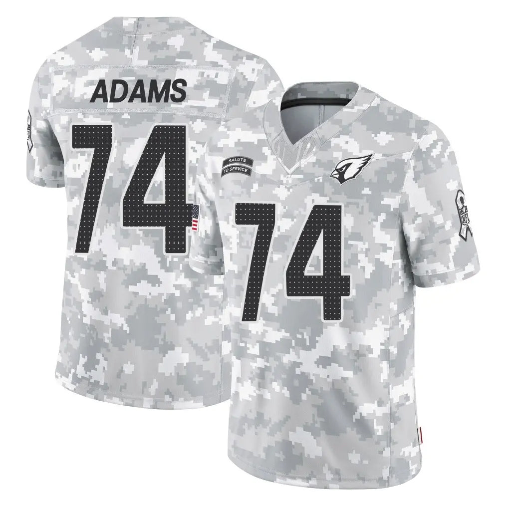 Yuxns A.Cardinals #74 Isaiah Adams Player Camo Salute to Service Limited Home Stitched Jerseys