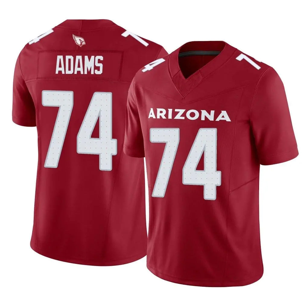 Yuxns A.Cardinals #74 Isaiah Adams Player Cardinal Vapor F.U.S.E. Limited Home Game Stitched Jerseys