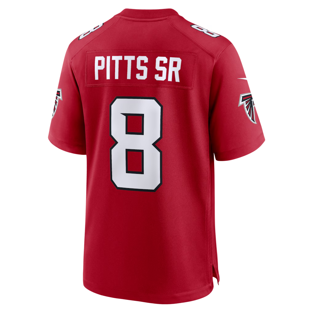 Yuxns A.Cardinals #8 Kyle Pitts Sr. Red Game Stitched Jerseys