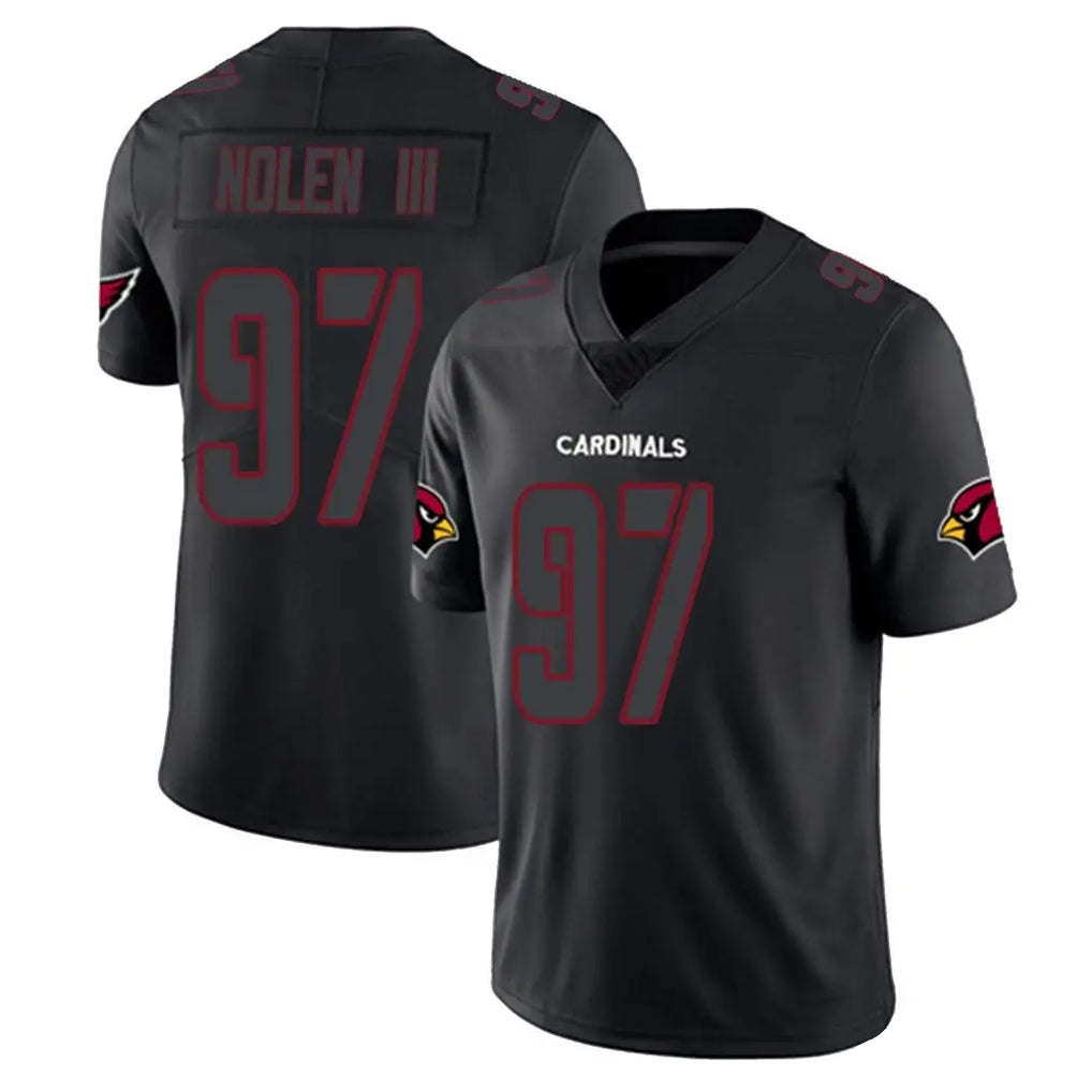 Yuxns A.Cardinals #97 Walter Nolen III Player Black Impact Limited Home Game Stitched Jerseys