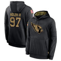 Yuxns A.Cardinals #97 Walter Nolen Player Black Salute to Service Limited Hoodies Stitched Jerseys