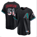 Yuxns A.Diamondbacks #51 Randy Johnson Player Black USA 250 Fourth of July Home Game Stitched Jerseys