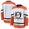 Yuxns A.Ducks White Away Premium Jerseys