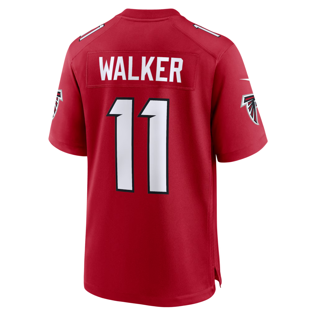 Yuxns A.Falcons #11 Jalon Walker Red Game Stitched Jerseys