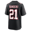 Yuxns A.Falcons #21 Deion Sanders Black Retired Player Alternate Game Stitched Jerseys