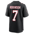 Yuxns A.Falcons #7 Bijan Robinson Black Throwback Game Stitched Jerseys