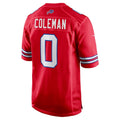 Yuxns B.Bills #0 Keon Coleman Player Red Home Game Stitched Jerseys