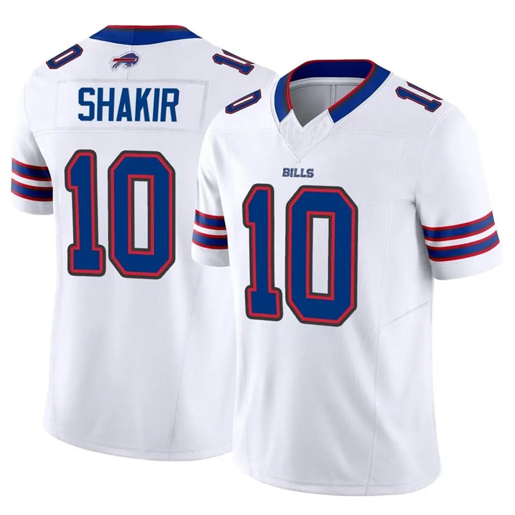 Yuxns B.Bills #10 Khalil Shakir Player Vapor F.U.S.E. Limited White Stitched Jerseys