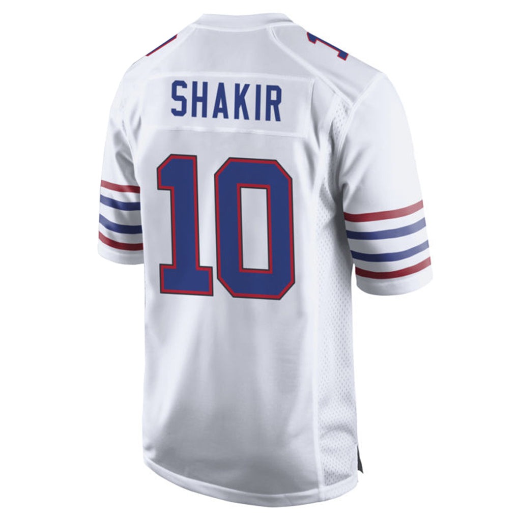 Yuxns B.Bills #10 Khalil Shakir Player White Alternate Home Game Stitched Jerseys