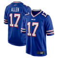 Yuxns B.Bills #17 Josh Allen Royal Team Game Player Stitched Jerseys