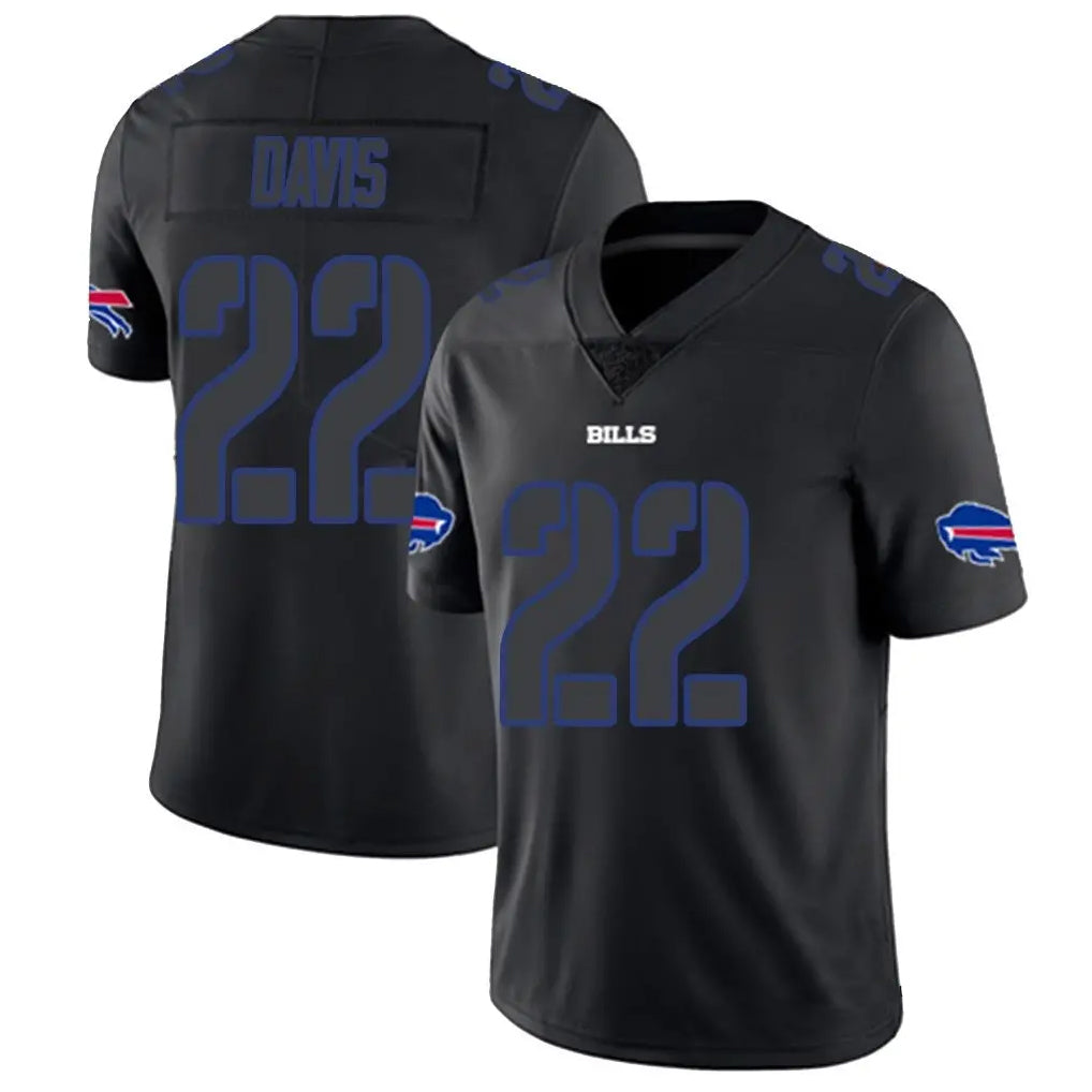 Yuxns B.Bills #22 Ray Davis Player Limited Black Impact Stitched Jerseys