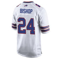 Yuxns B.Bills #24 Cole Bishop Player White Home Game Stitched Jerseys