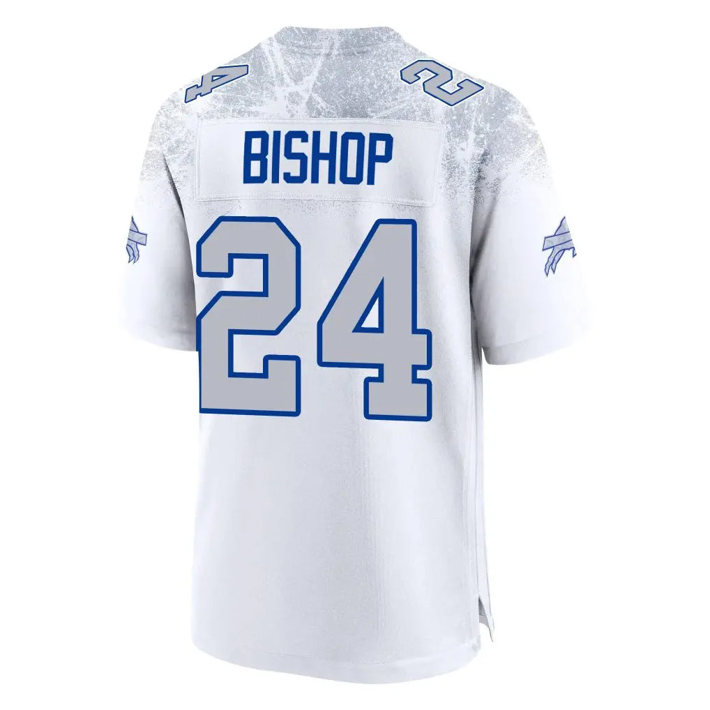 Yuxns B.Bills #24 Cole Bishop Player White Rivalries Collection Game Stitched Jerseys