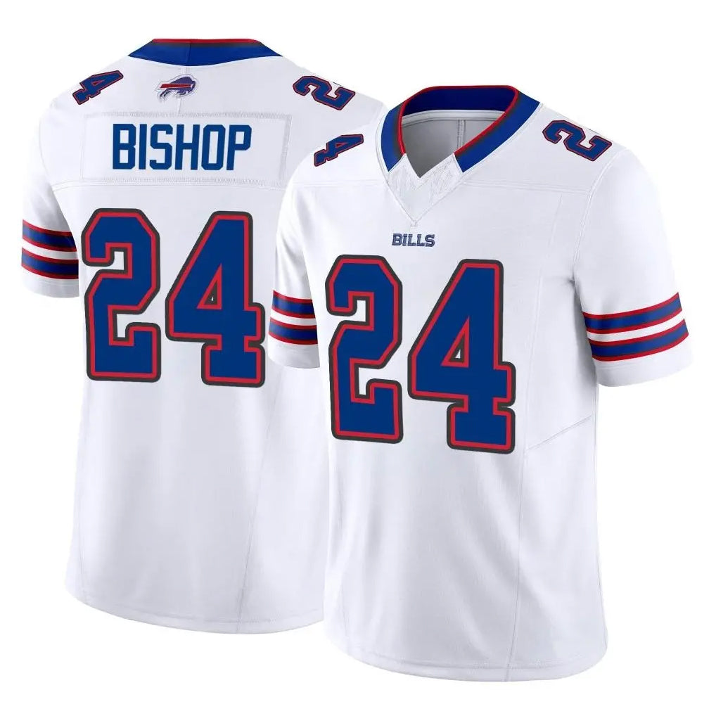 Yuxns B.Bills #24 Cole Bishop Player White Vapor F.U.S.E. Limited Stitched Jerseys