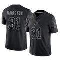 Yuxns B.Bills #31 Maxwell Hairston Player Black RFLCTV Limited Stitched Jerseys