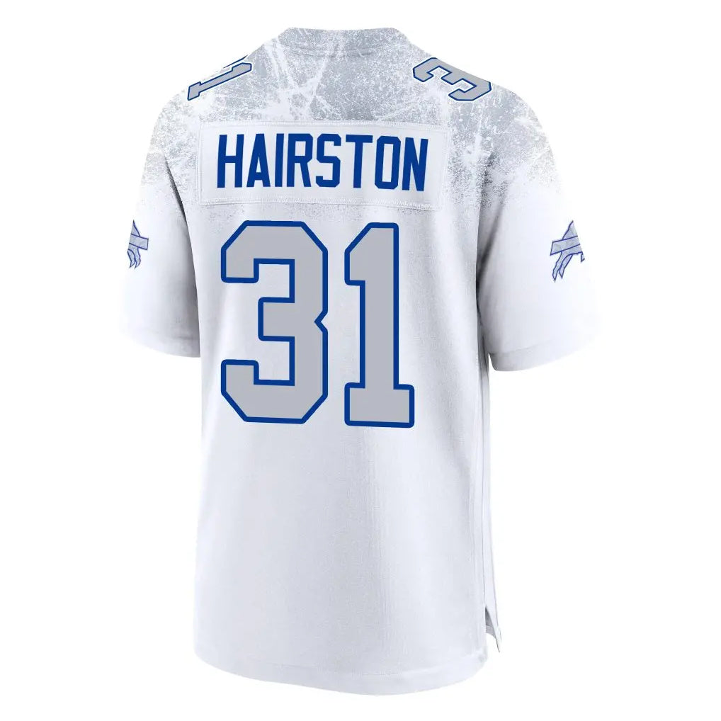 Yuxns B.Bills #31 Maxwell Hairston Player White Rivalries Collection Game Stitched Jerseys