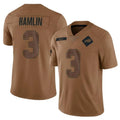 Yuxns B.Bills #3 Damar Hamlin Player Brown Salute To Service Limited Stitched Jerseys