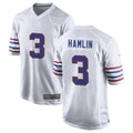 Yuxns B.Bills #3 Damar Hamlin Player White Alternate Game Stitched Jerseys