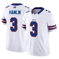 Yuxns B.Bills #3 Damar Hamlin Player White Vapor F.U.S.E. Limited Stitched Jerseys