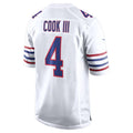 Yuxns B.Bills #4 James Cook III Player White Alternate Game Stitched Jerseys