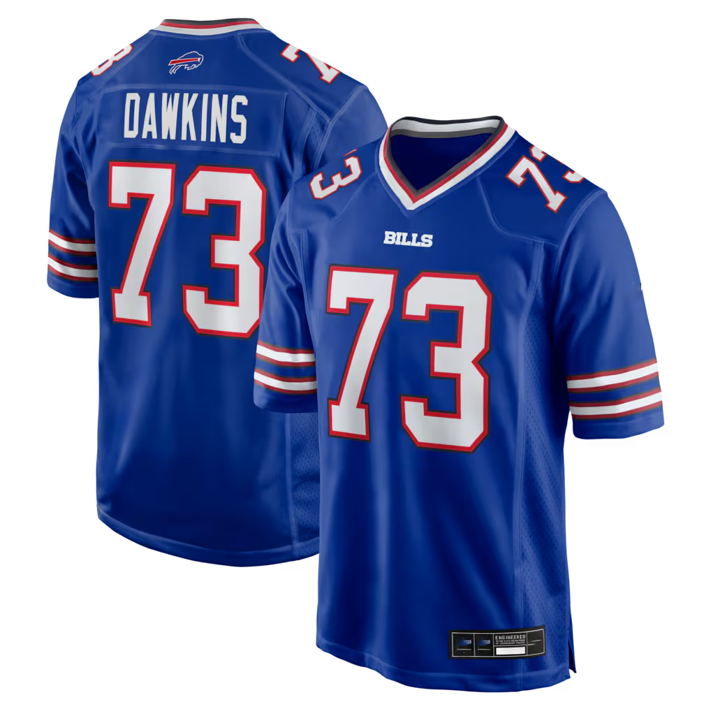 Yuxns B.Bills #73 Dion Dawkins Royal Game Player Stitched Jerseys
