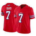 Yuxns B.Bills #7 Ray Davis Player Red Vapor F.U.S.E. Limited Stitched Jerseys