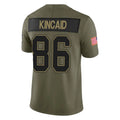 Yuxns B.Bills #86 Dalton Kincaid Player Olive Salute to Service Limited Home Game Stitched Jerseys
