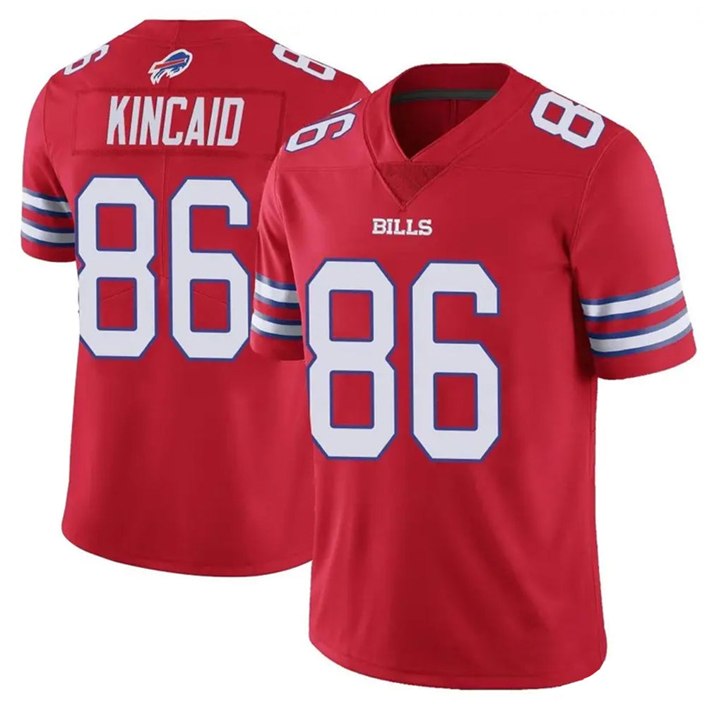 Yuxns B.Bills #86 Dalton Kincaid Player Red Vapor Untouchable Limited Stitched Jerseys