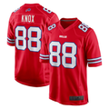 Yuxns B.Bills #88 Dawson Knox Red Alternate Game Stitched Jerseys