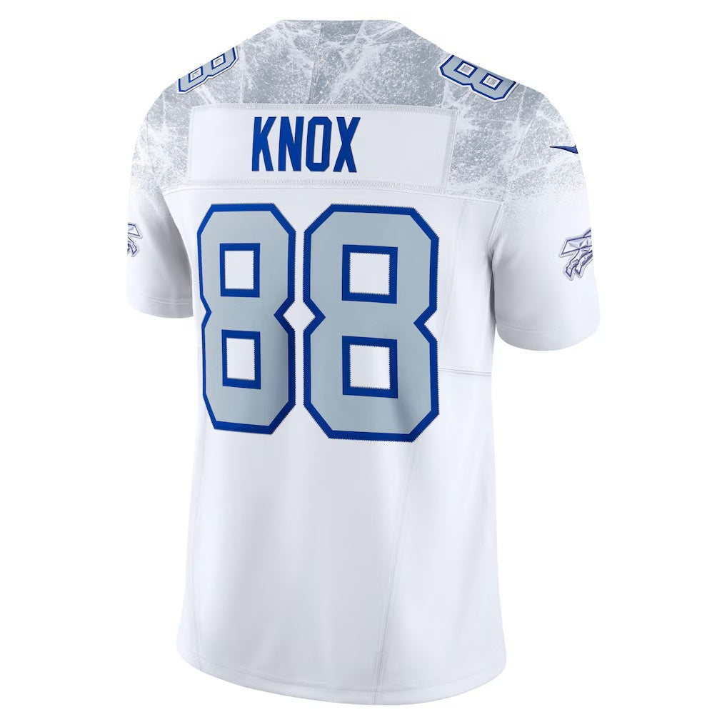 Yuxns B.Bills #88 Dawson Knox White 2025 Rivalries Collection Limited Stitched Jerseys