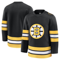 Yuxns B.Bruins Black Home Premium Stitched Jerseys