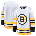 Yuxns B.Bruins White Away Premium Stitched Jerseys