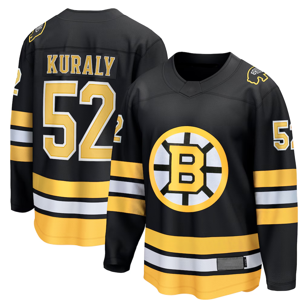 Yuxns B.Bruins #52 Sean Kuraly Black Home Breakaway Player Stitched Jerseys
