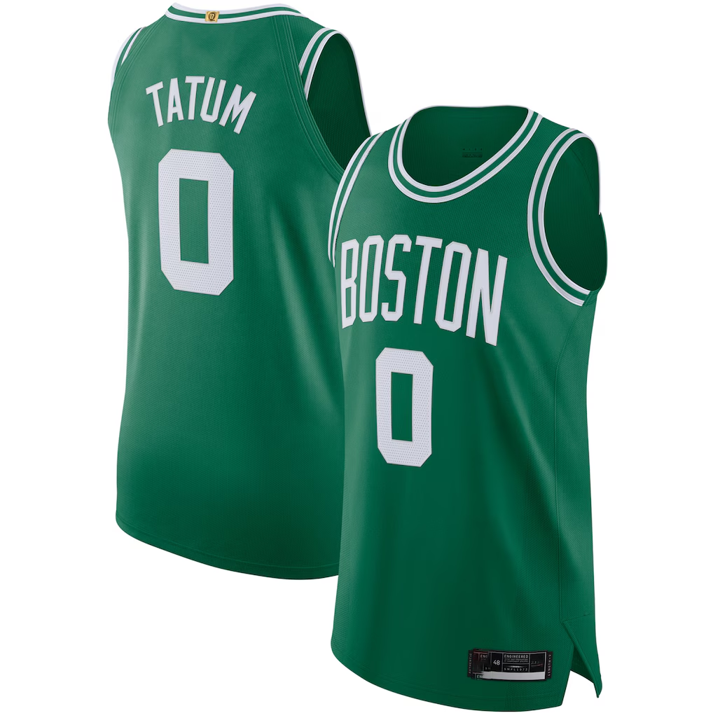 Yuxns B.Celtics #0 Jayson Tatum Kelly Green Authentic Jerseys - Icon Edition