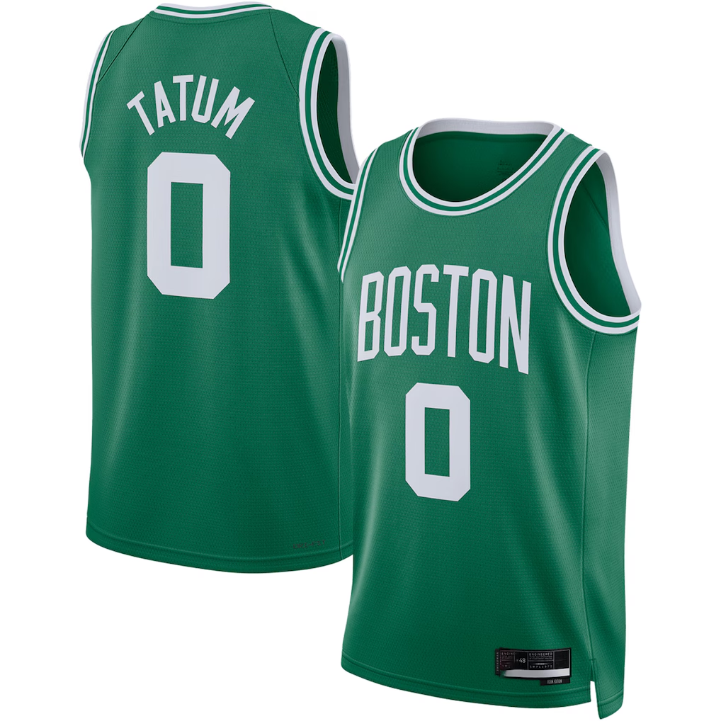 Yuxns B.Celtics #0 Jayson Tatum Kelly Green Swingman Jerseys - Icon Edition