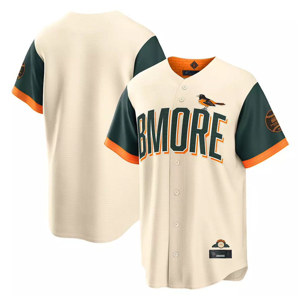 Yuxns B.Orioles Cream 2026 City Connect Home Blank Player Stitched Jerseys