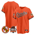 Yuxns B.Orioles Orange 30th Anniversary of 2131 Home Game Blank Player Stitched Jerseys