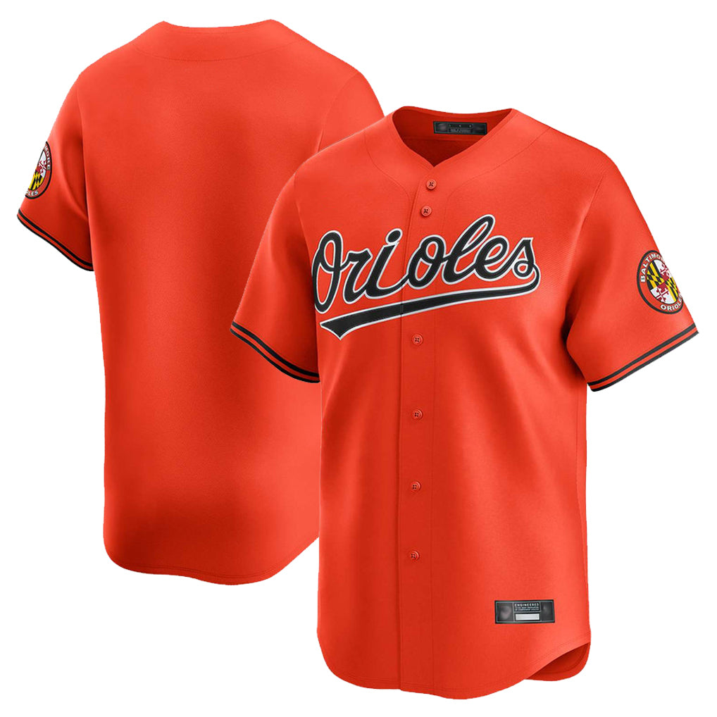 Yuxns B.Orioles Orange Limited Home Game Blank Player Stitched Jerseys