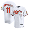 Yuxns B.Orioles #11 Jordan Westburg Player White Limited Home Game Stitched Jerseys