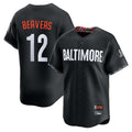 Yuxns B.Orioles #12 Dylan Beavers Player Black City Connect Limited Home Game Stitched Jerseys